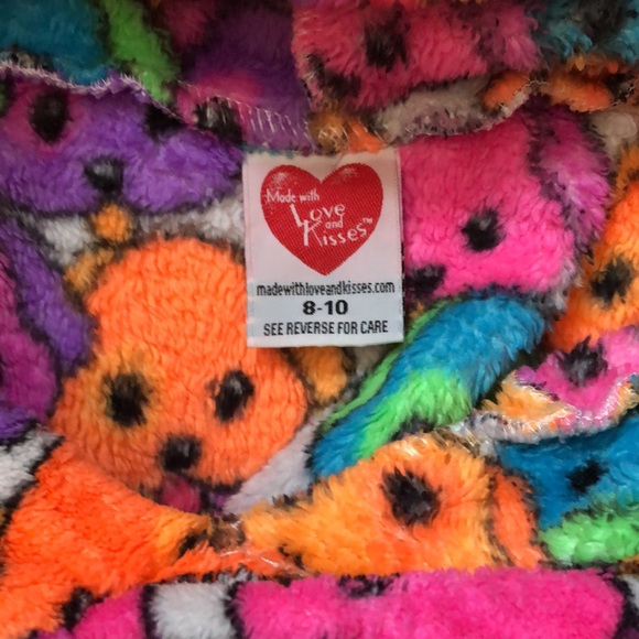 Puppy Fleece super snuggly dog themed hoodie by love and kisses. Size 8-10 - Picture 4 of 4